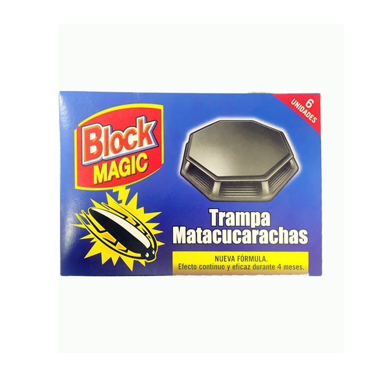 TRAMPA CUCARACHAS BLOCKMAGIC 6 UNIDADES